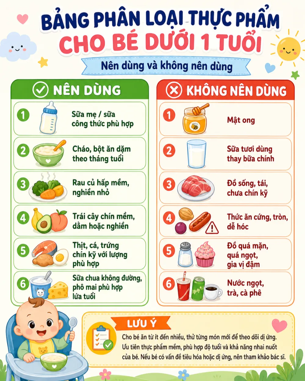 Lựa chọn thực phẩm an toàn giúp bảo vệ hệ tiêu hóa non nớt của trẻ.