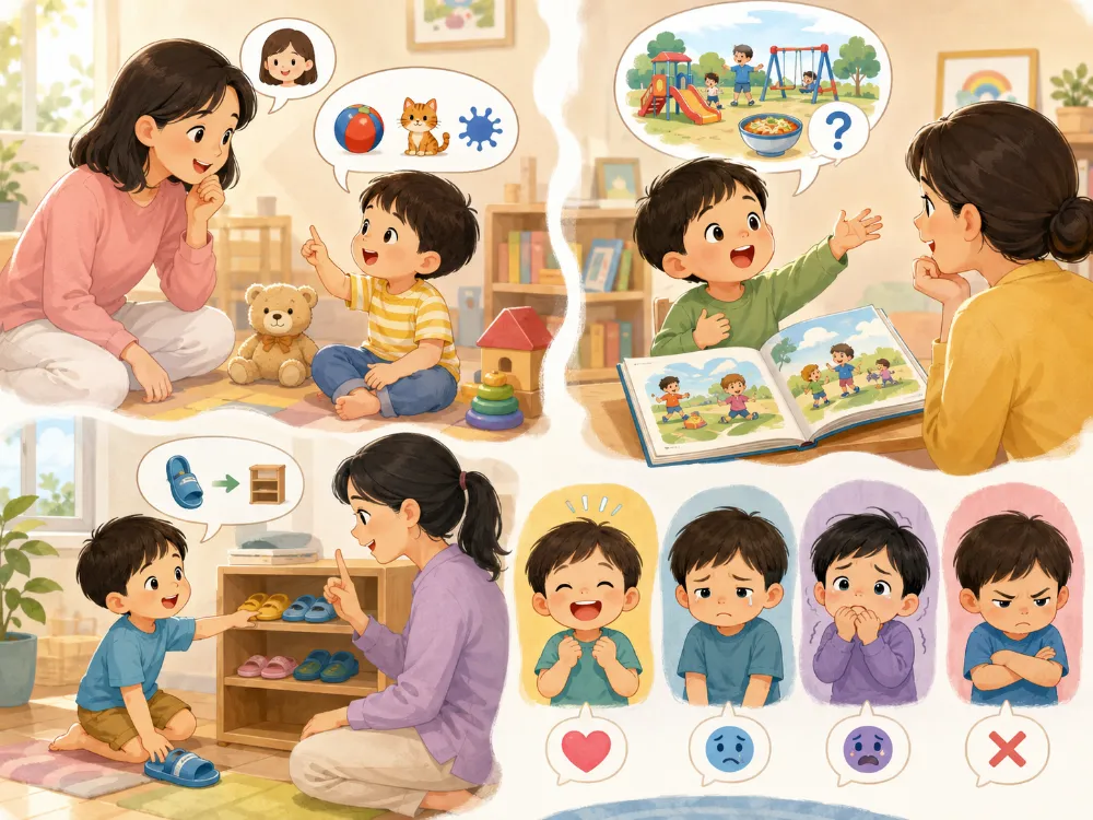 Đặc điểm phát triển ngôn ngữ của trẻ 3 4 tuổi