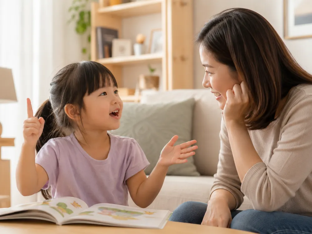 Ở tuổi lên 4, trẻ rất thích chia sẻ những câu chuyện nhỏ diễn ra xung quanh mình.