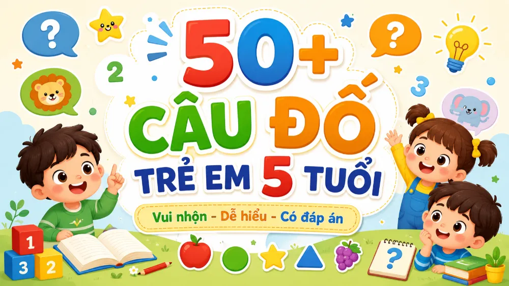 Lợi ích khi cho trẻ 5 tuổi chơi giải câu đố
