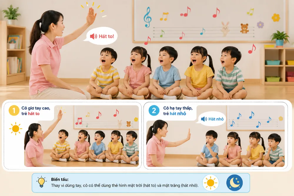 Hát to, hát nhỏ