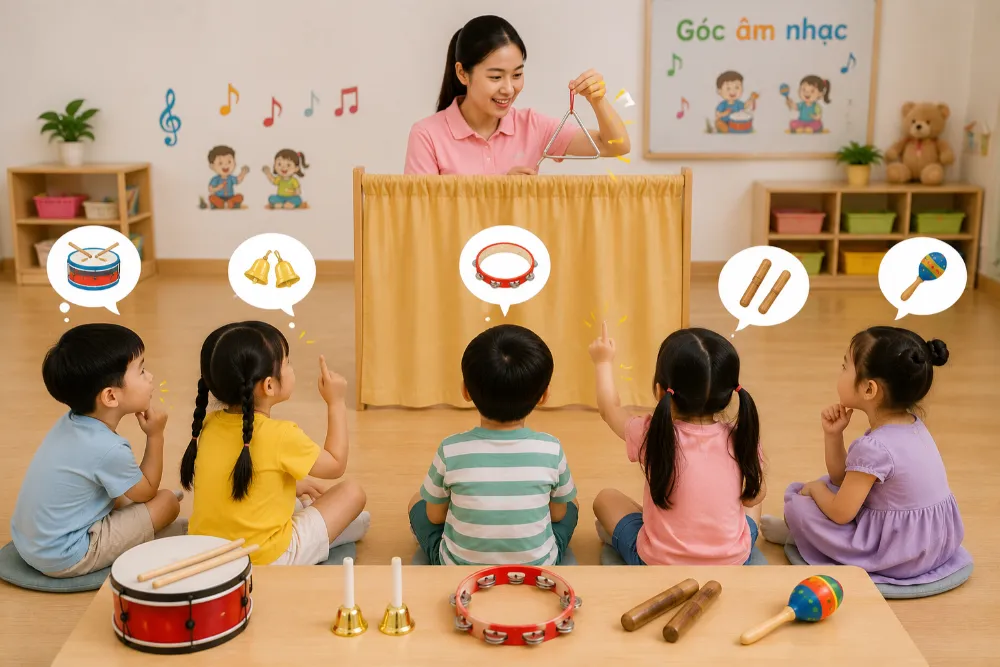 Tìm nhạc cụ phát ra âm thanh