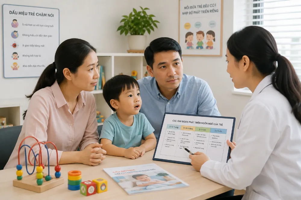 Đánh giá chuyên môn cho trẻ 5 tuổi chậm nói 