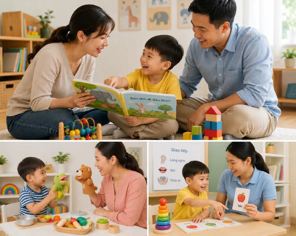 Các yếu tố ảnh hưởng đến phát triển ngôn ngữ trẻ 5 tuổi
