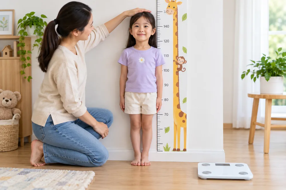 Chiều cao cân nặng bé gái 6 tuổi