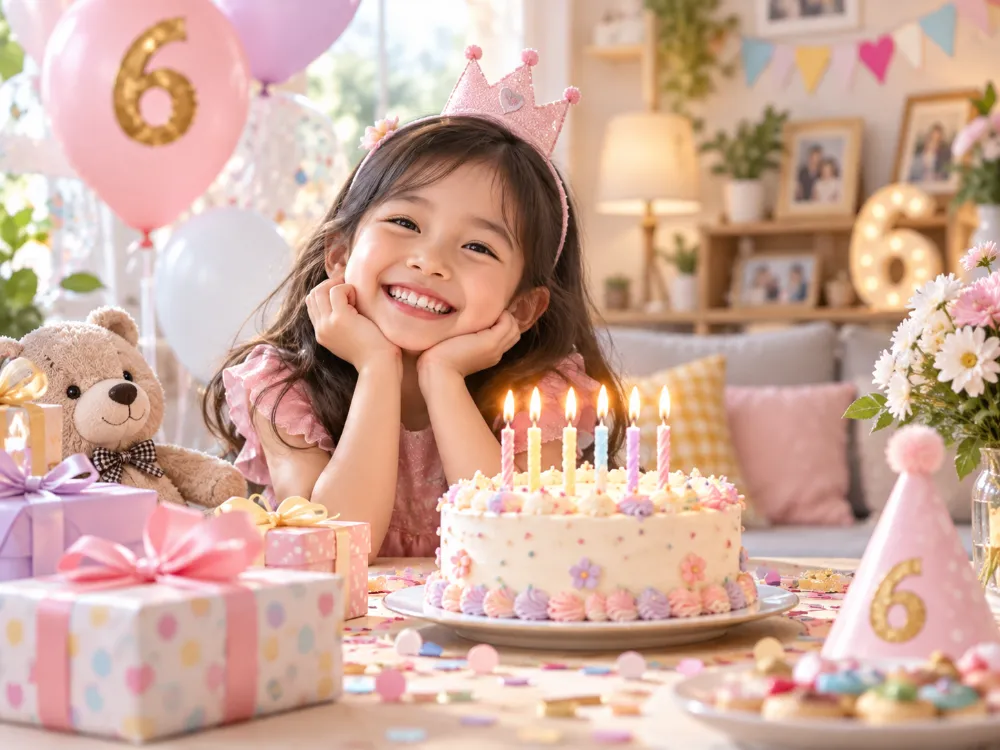 Lời chúc mừng sinh nhật bé 6 tuổi