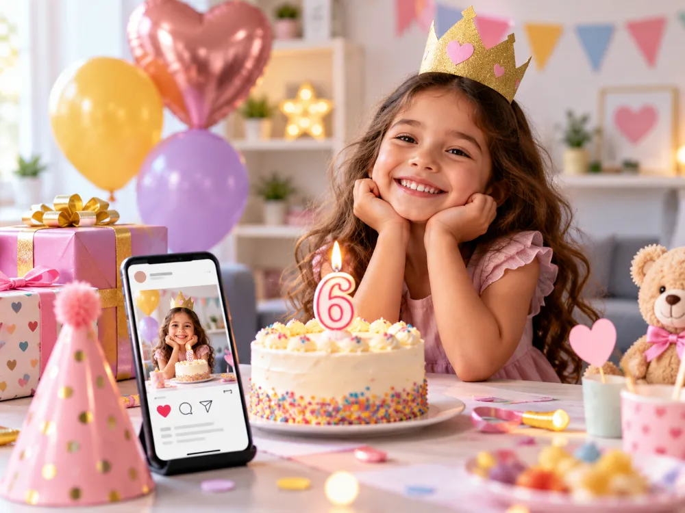 Caption sinh nhật bé 6 tuổi đăng Facebook, Instagram
