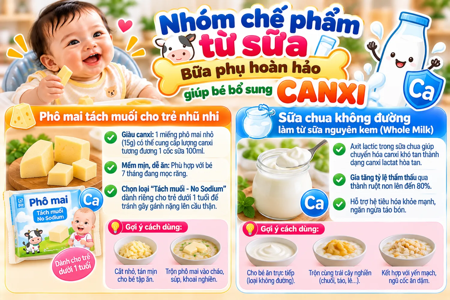 Nhóm chế phẩm từ sữa