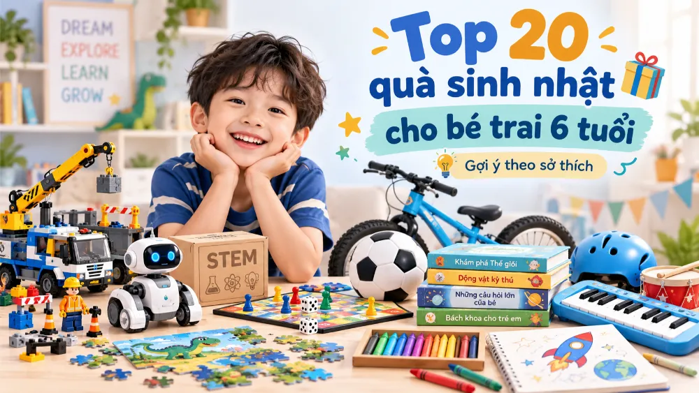 Top 20 quà sinh nhật cho bé trai 6 tuổi